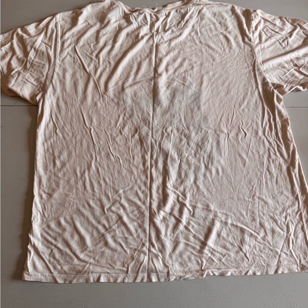 Free People Cream Graphic Tee with Red and Black Design - Picture 3 of 4